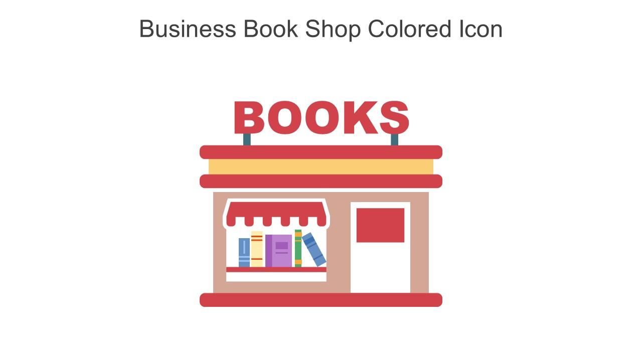 Business Book Shop Colored Icon In Powerpoint Pptx Png And Editable Eps Format Slide01