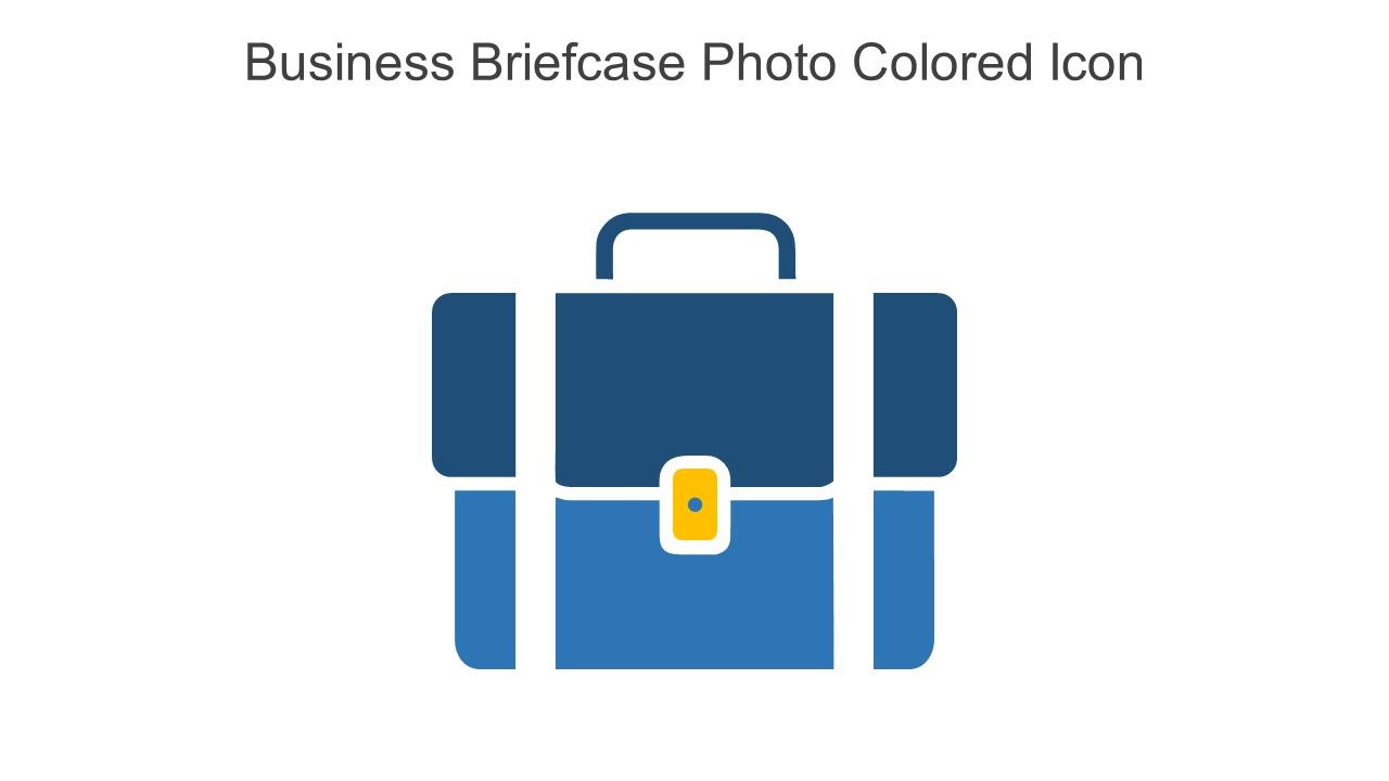 Business Briefcase Photo Colored Icon In Powerpoint Pptx Png And Editable Eps Format