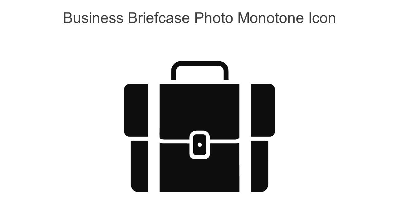 Business Briefcase Photo Monotone Icon In Powerpoint Pptx Png And Editable Eps Format