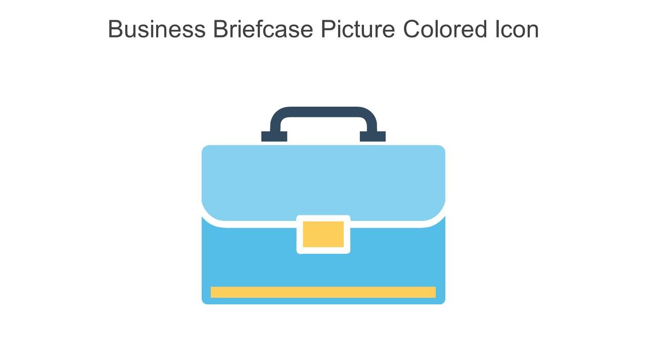 Business Briefcase Picture Colored Icon In Powerpoint Pptx Png And Editable Eps Format