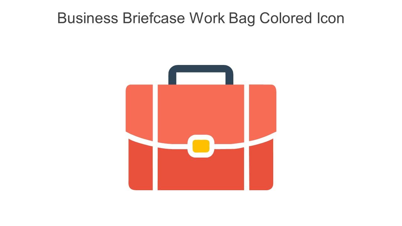 Business Briefcase Work Bag Colored Icon In Powerpoint Pptx Png And Editable Eps Format