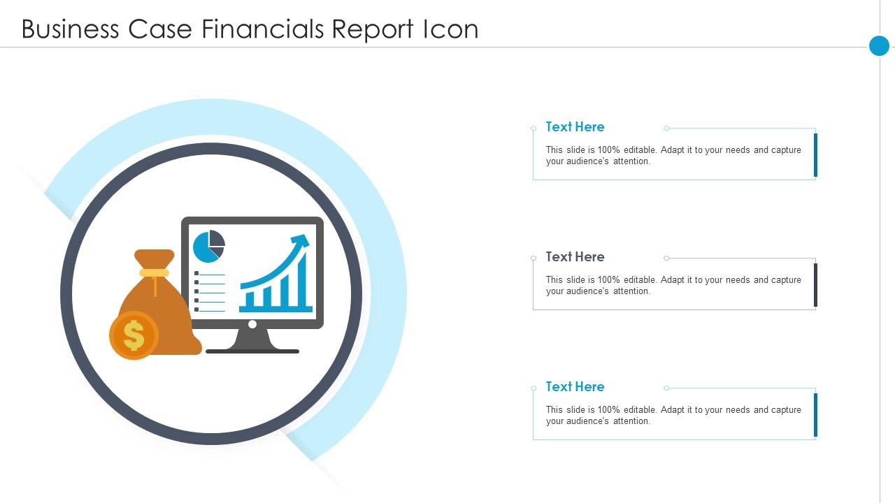 Business Case Financials Report Icon Slide01