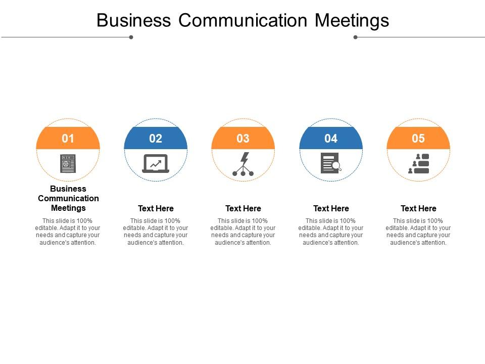 Business communication meetings ppt powerpoint presentation icon guidelines cpb Slide01