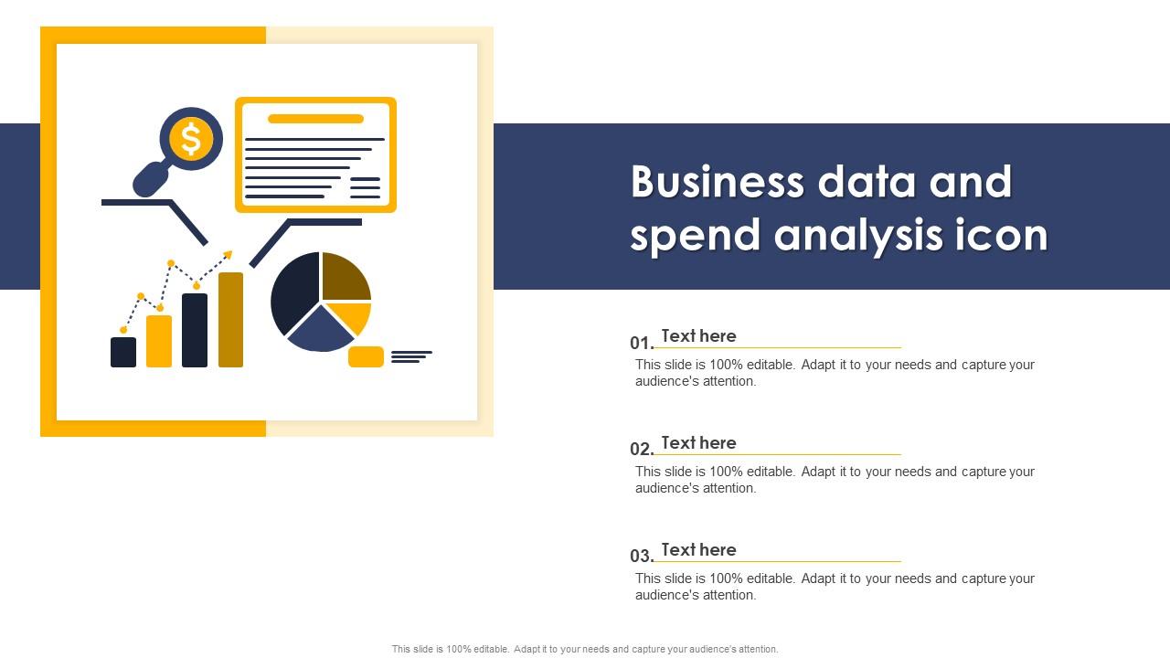 Business Data And Spend Analysis Icon Slide01
