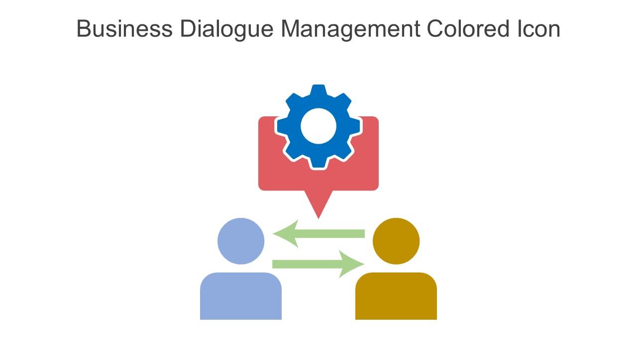 Business Dialogue Management Colored Icon In Powerpoint Pptx Png And Editable Eps Format