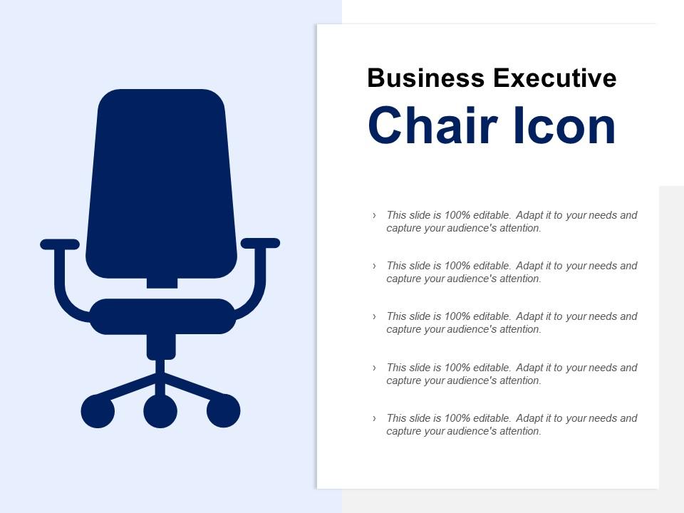 Business executive chair icon Slide01