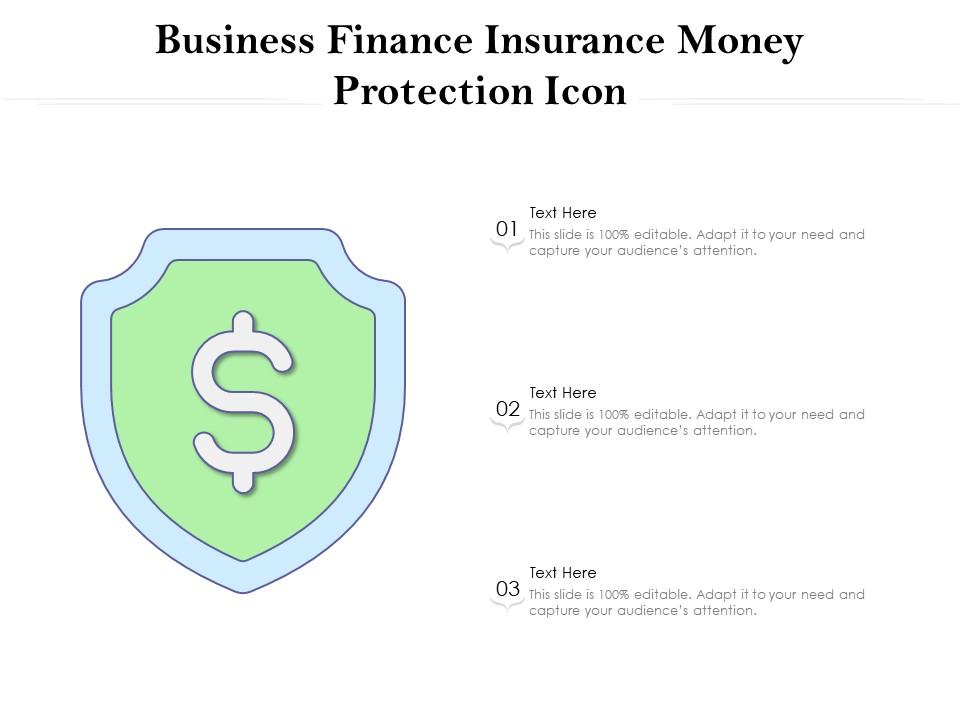 Business finance insurance money protection icon Slide01