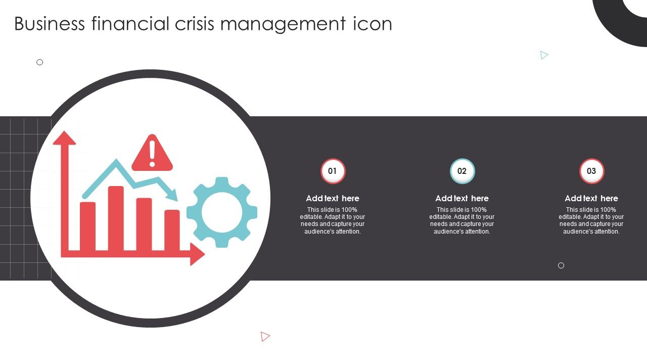 Business Financial Crisis Management Icon