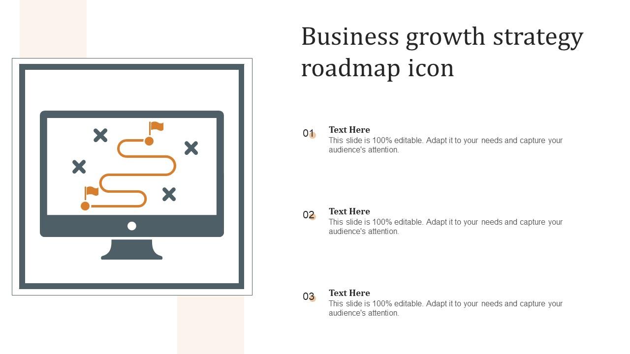 Business Growth Strategy Roadmap Icon Slide01