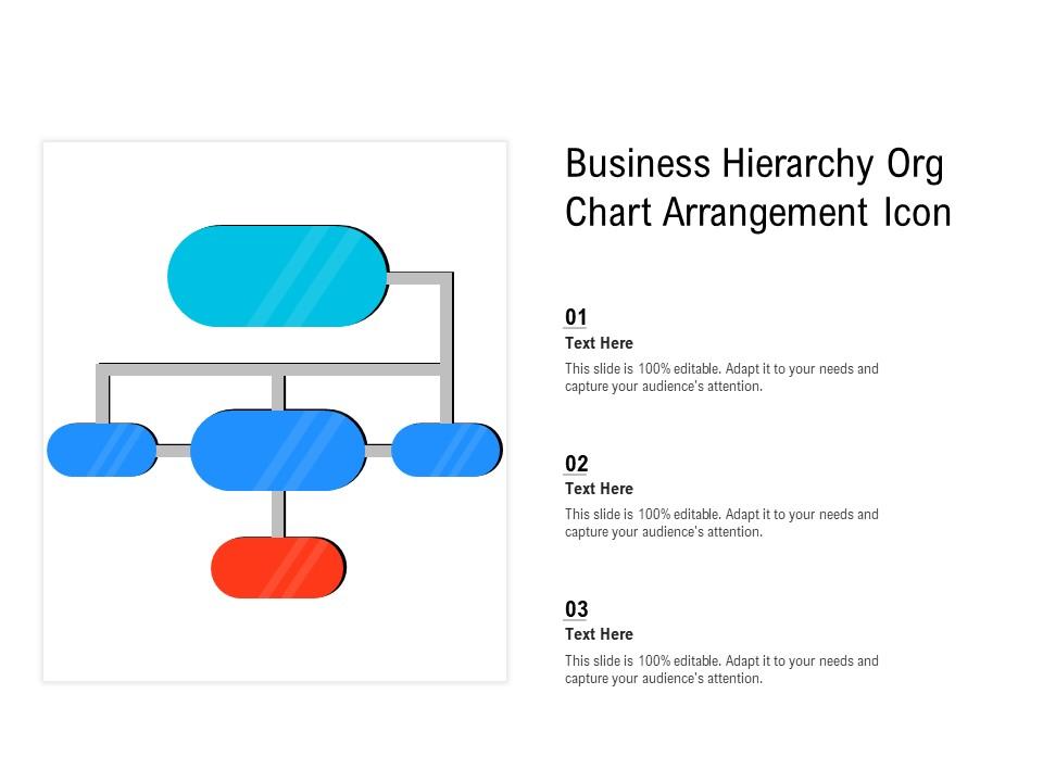 Business hierarchy org chart arrangement icon Slide01