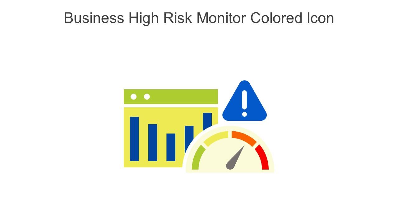 Business High Risk Monitor Colored Icon In Powerpoint Pptx Png And Editable Eps Format Slide01