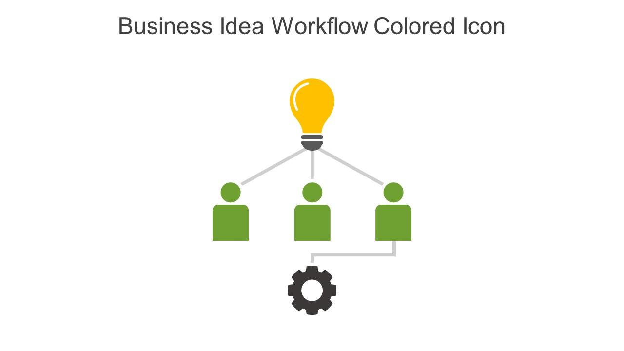 Business Idea Workflow Colored Icon In Powerpoint Pptx Png And Editable Eps Format Slide01