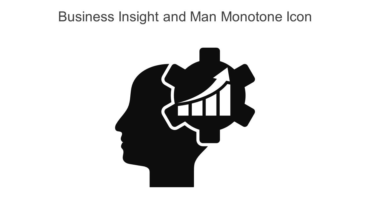 Business Insight And Man Monotone Icon In Powerpoint Pptx Png And Editable Eps Format Slide01