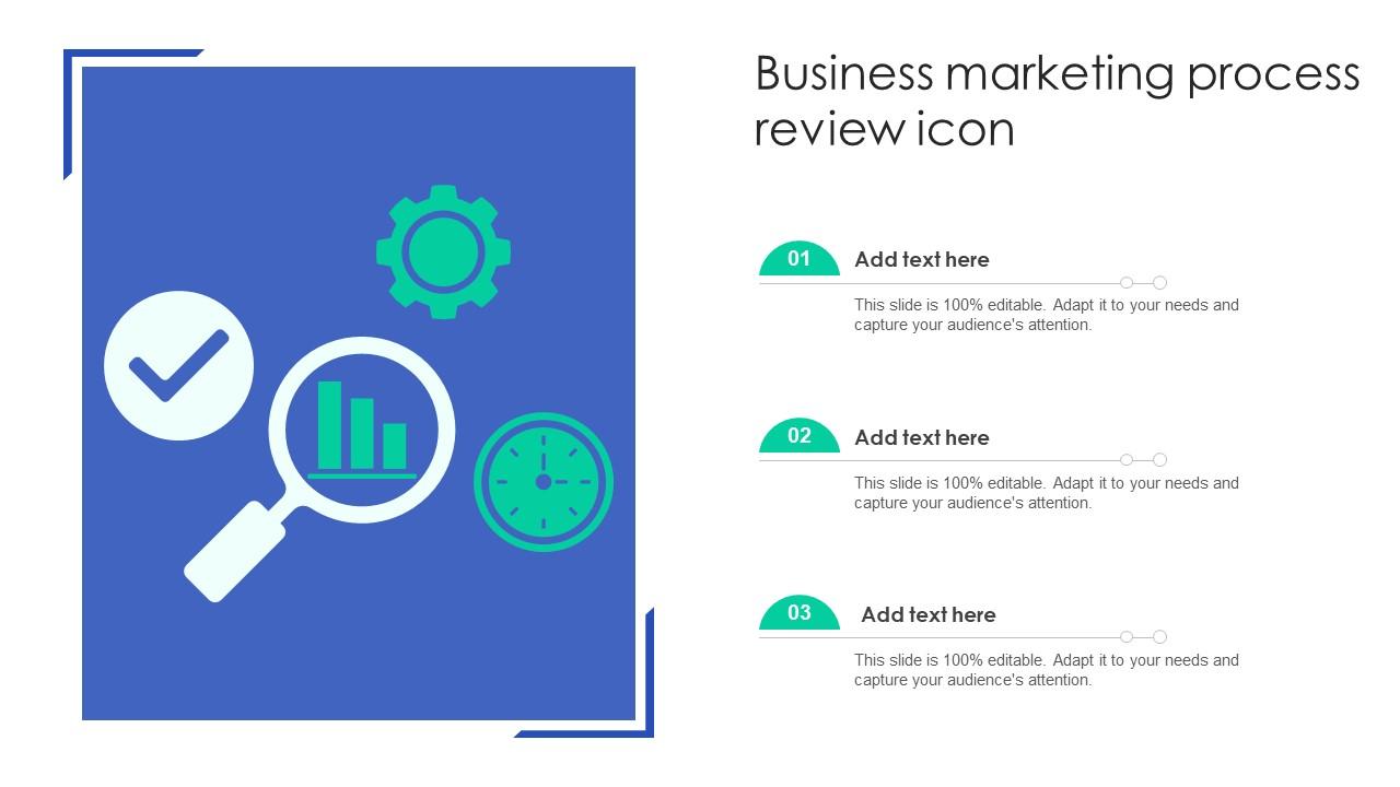 Business Marketing Process Review Icon Slide01