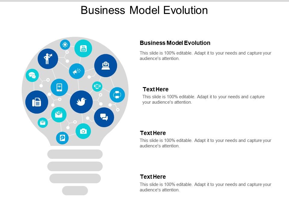 Business model evolution ppt powerpoint presentation icon gridlines cpb Slide01