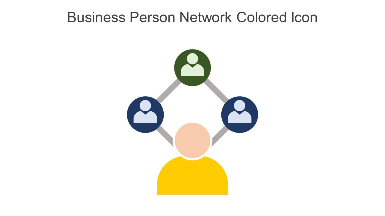 Business Person Network Colored Icon In Powerpoint Pptx Png And Editable Eps Format