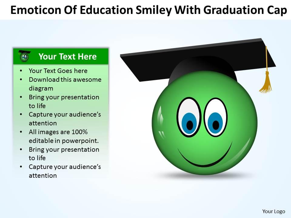 Business powerpoint templates emoticon of education 118 Slide01