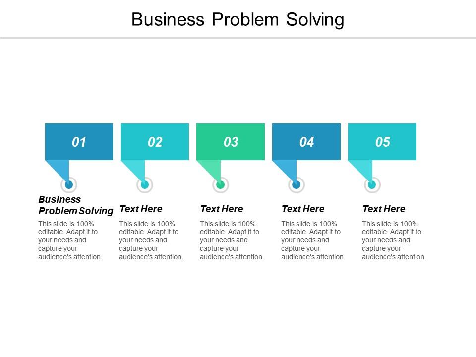 Business problem solving ppt powerpoint presentation icon pictures cpb Slide01