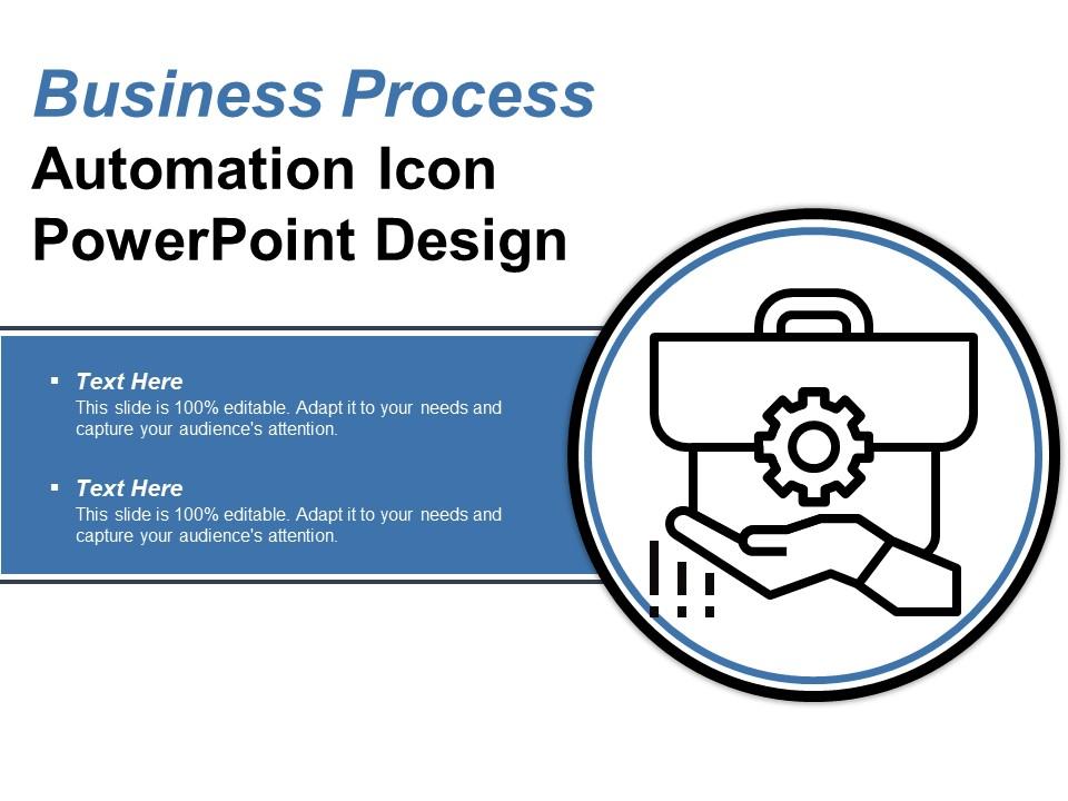 Business process automation icon powerpoint design Slide01