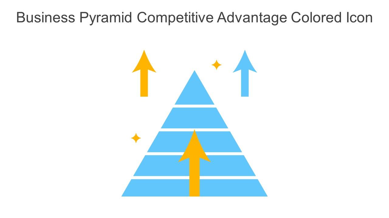 Business Pyramid Competitive Advantage Colored Icon In Powerpoint Pptx Png And Editable Eps Format