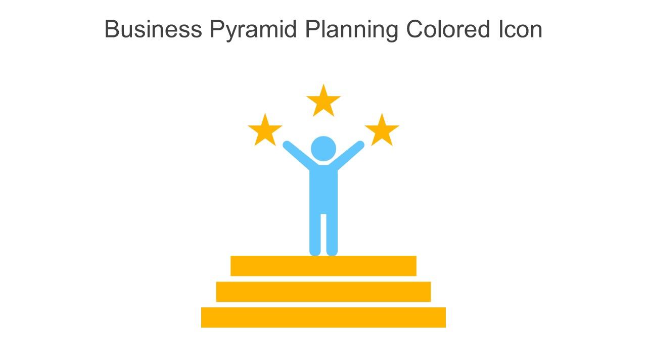 Business Pyramid Planning Colored Icon In Powerpoint Pptx Png And Editable Eps Format