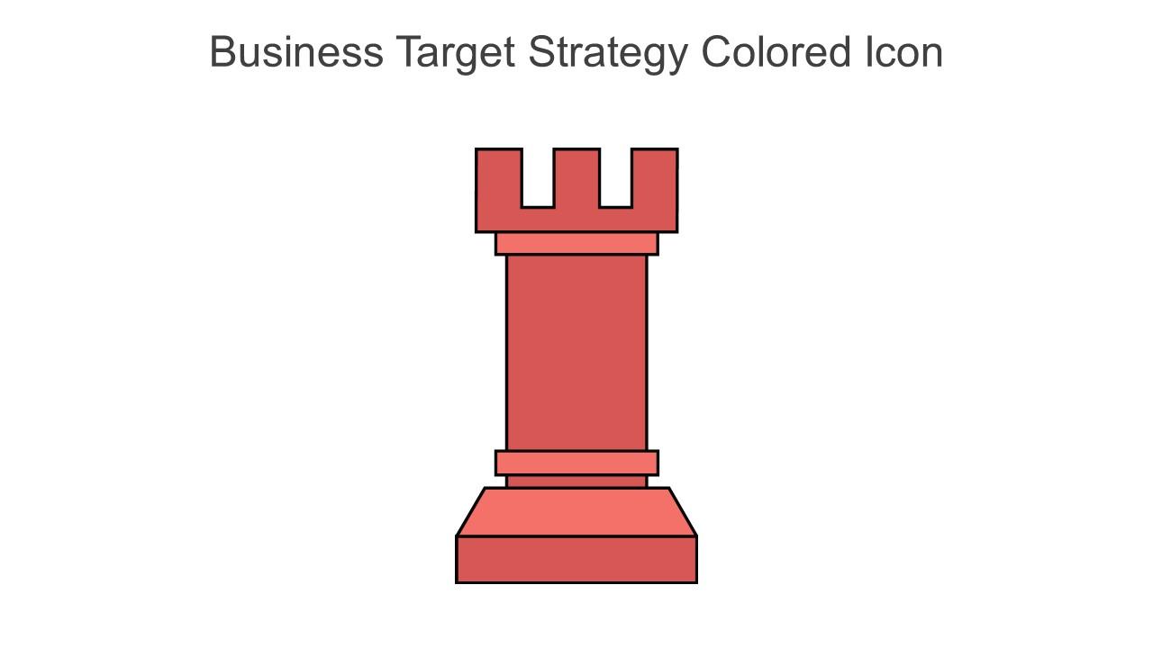 Business Target Strategy Colored Icon In Powerpoint Pptx Png And Editable Eps Format