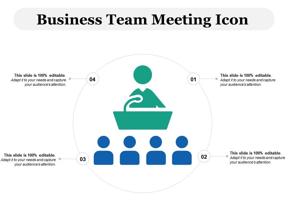 Business team meeting icon Slide01