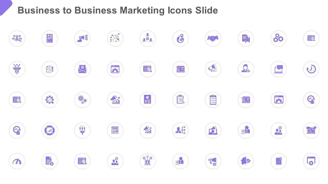 Business to business marketing icons slide Slide01