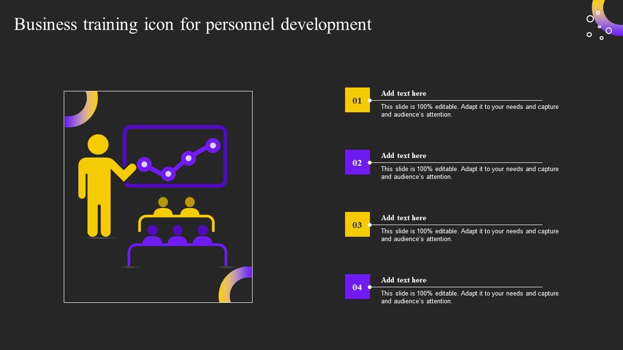 Business Training Icon For Personnel Development