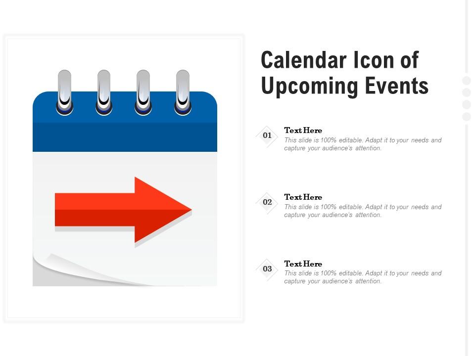 Calendar icon of upcoming events Slide01