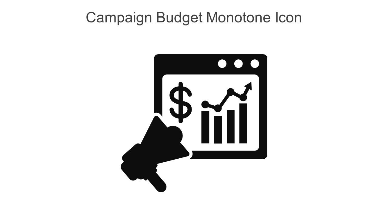 Campaign Budget Monotone Icon In Powerpoint Pptx Png And Editable Eps Format Slide01