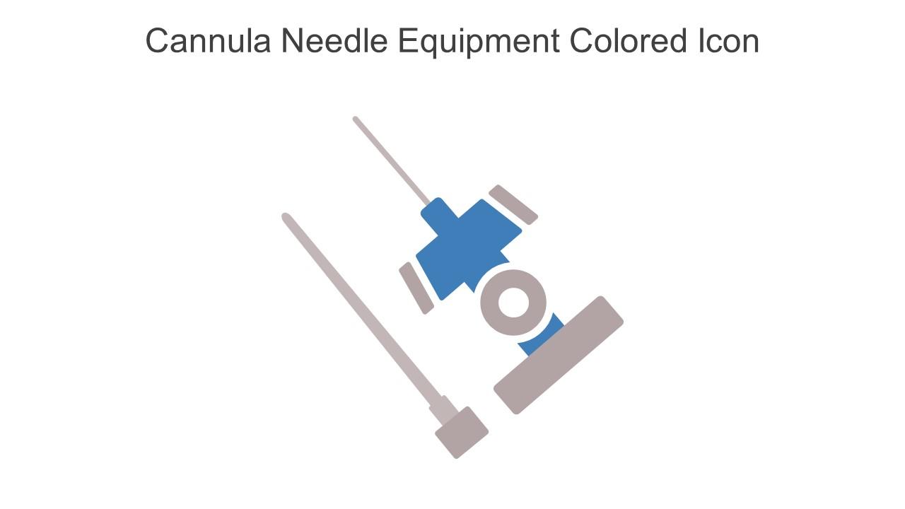 Cannula Needle Equipment Colored Icon In Powerpoint Pptx Png And Editable Eps Format Slide01