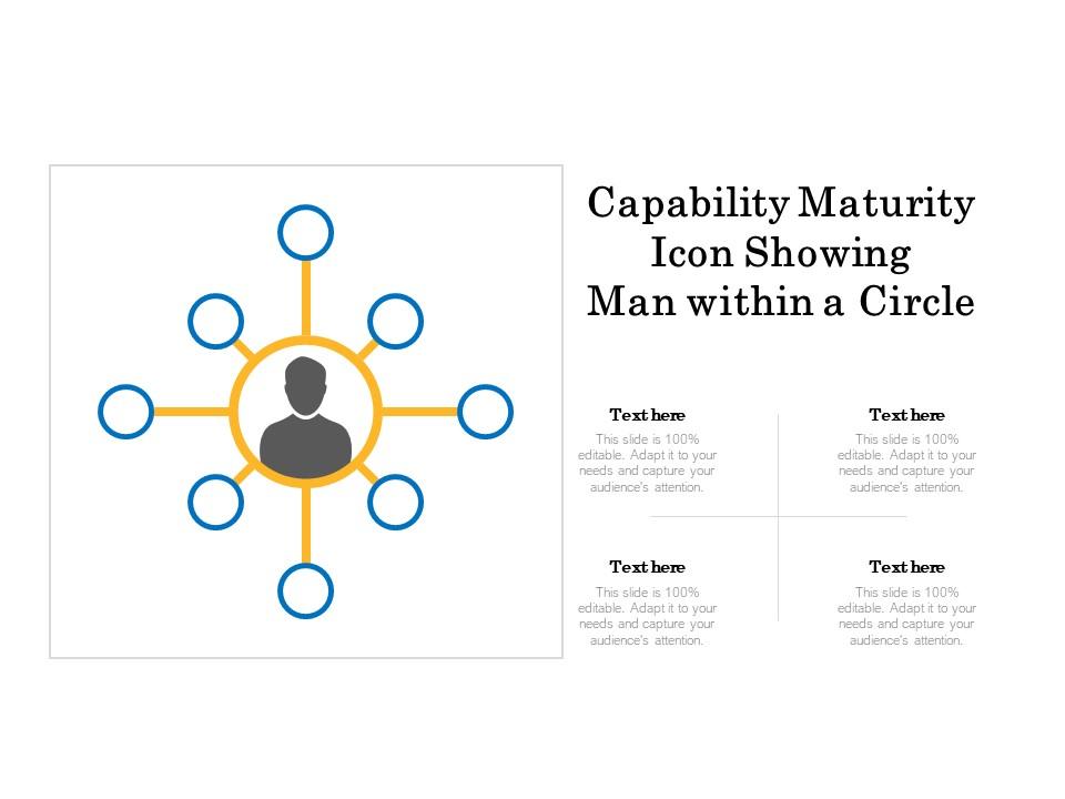 Capability maturity icon showing man within a circle Slide01