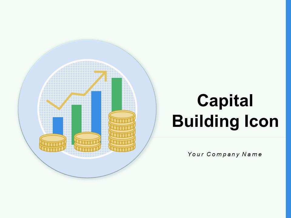 Capital Building Icon Investment Arrow Symbol Financial Calculator Slide01