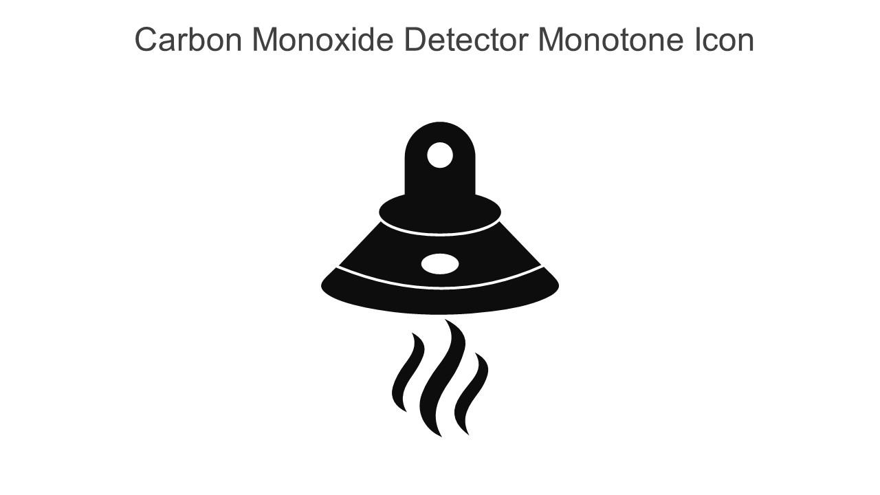 Carbon Monoxide Detector Monotone Icon In Powerpoint Pptx Png And Editable Eps Format