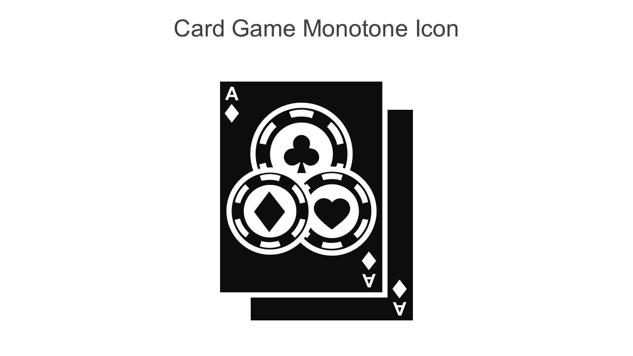 Card Game Monotone Icon In Powerpoint Pptx Png And Editable Eps Format