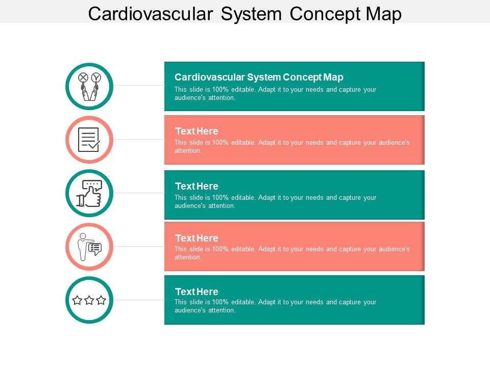 Cardiovascular system concept map ppt powerpoint presentation professional icons cpb Slide01