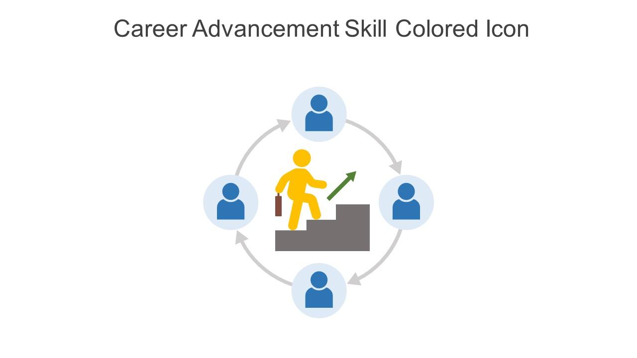 Career Advancement Skill Colored Icon In Powerpoint Pptx Png And Editable Eps Format