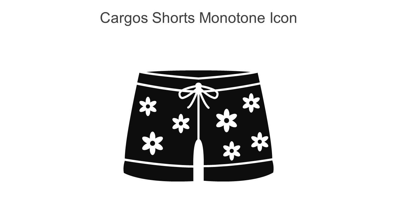 Cargos Shorts Monotone Icon In Powerpoint Pptx Png And Editable Eps Format
