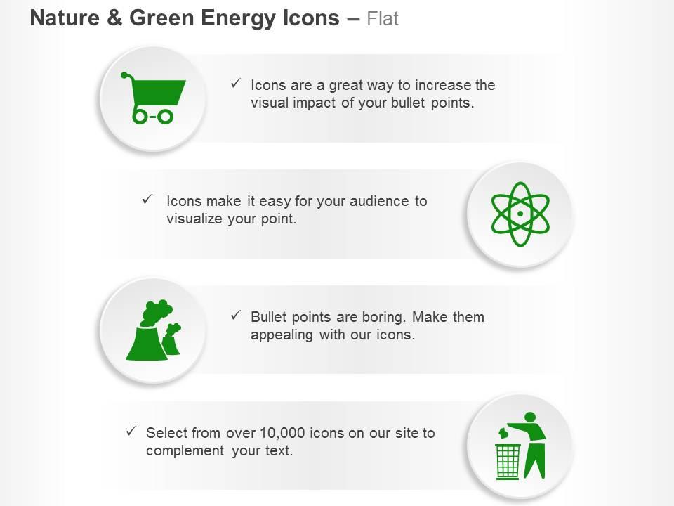 Cart nuclear energy symbol waste management ppt icons graphics Slide01