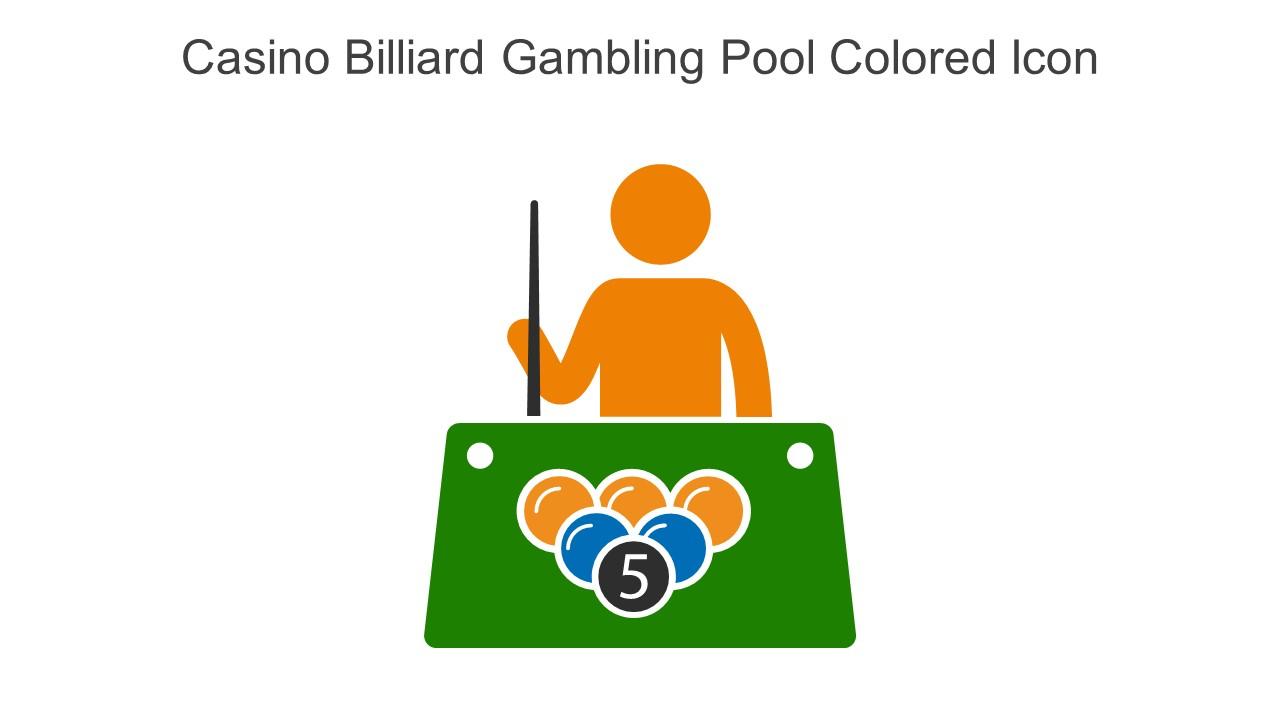 Casino Billiard Gambling Pool Colored Icon In Powerpoint Pptx Png And Editable Eps Format