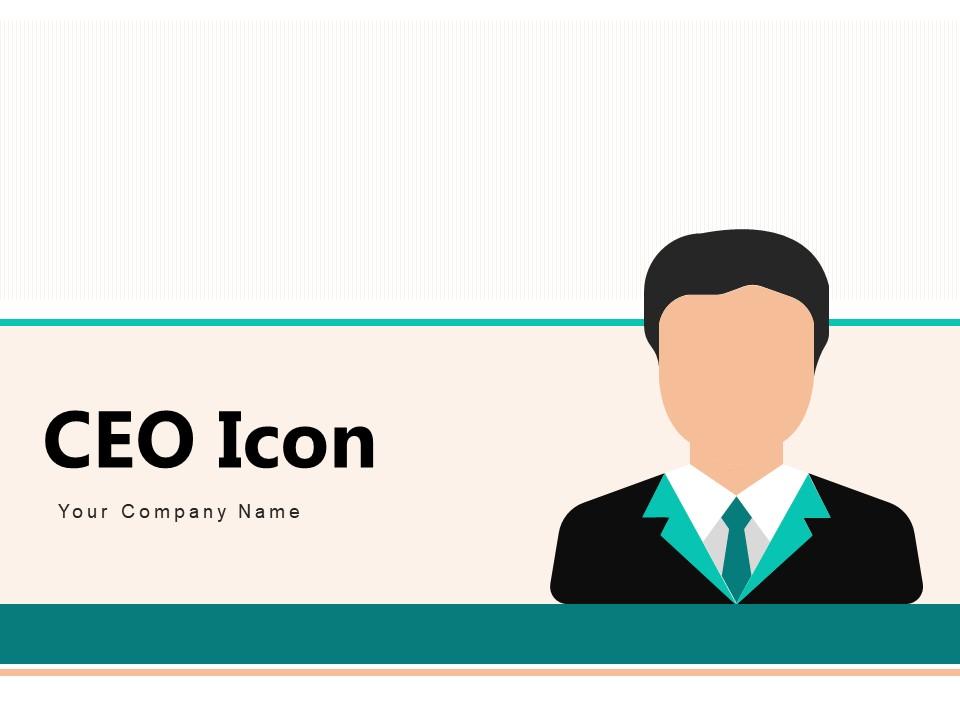 CEO Icon Business Organization Leadership Multinational Growth Slide01