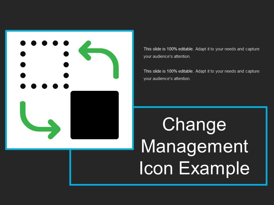 Change management icon example Slide01