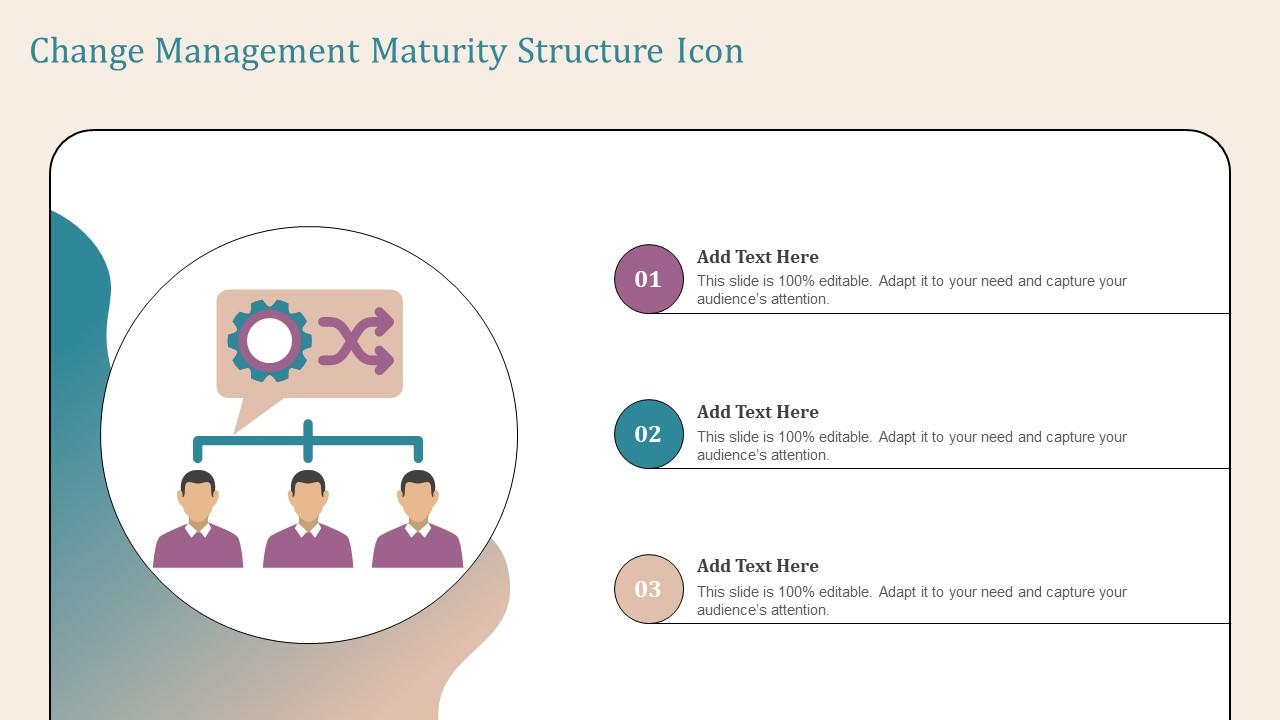 Change Management Maturity Structure Icon Slide01