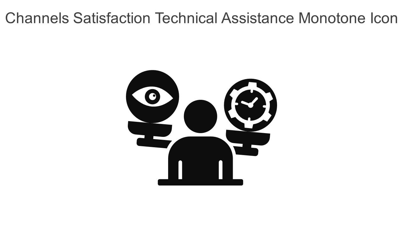 Channels Satisfaction Technical Assistance Monotone Icon In Powerpoint Pptx Png And Editable Eps Format