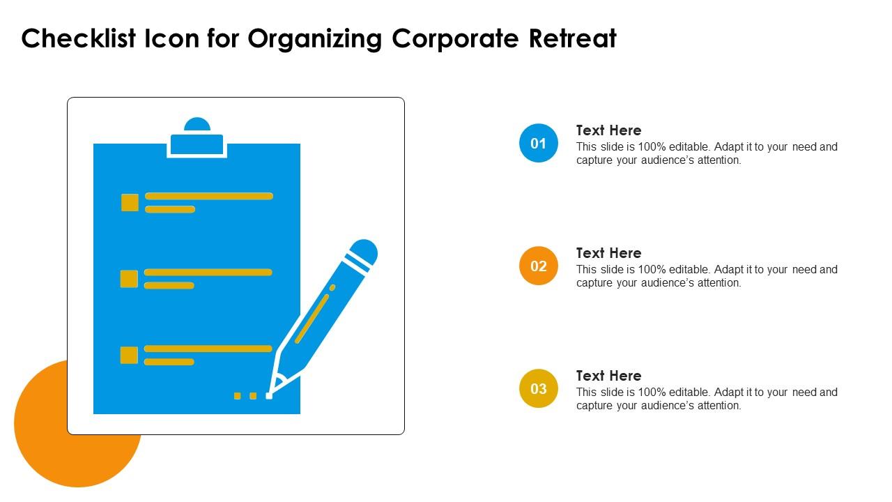 Checklist Icon For Organizing Corporate Retreat