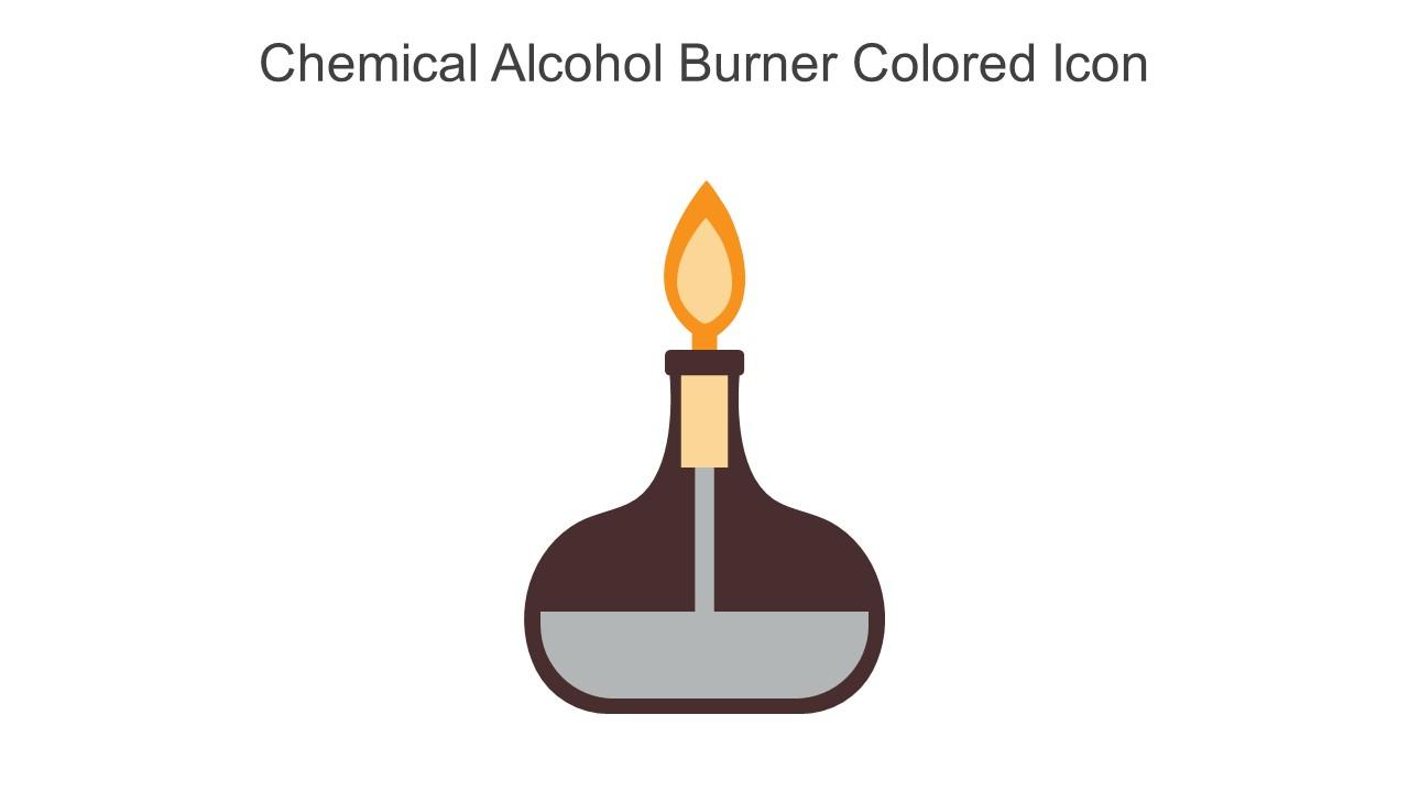 Chemical Alcohol Burner Colored Icon In Powerpoint Pptx Png And Editable Eps Format