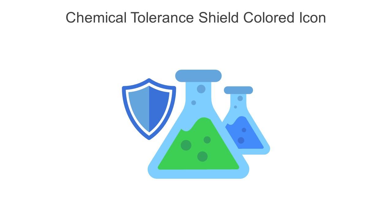 Chemical Tolerance Shield Colored Icon In Powerpoint Pptx Png And Editable Eps Format Slide01