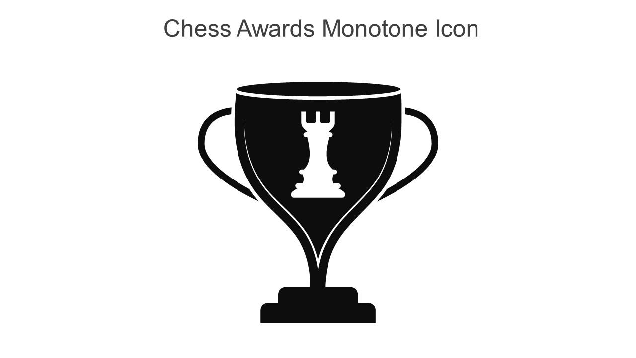 Chess Awards Monotone Icon In Powerpoint Pptx Png And Editable Eps Format