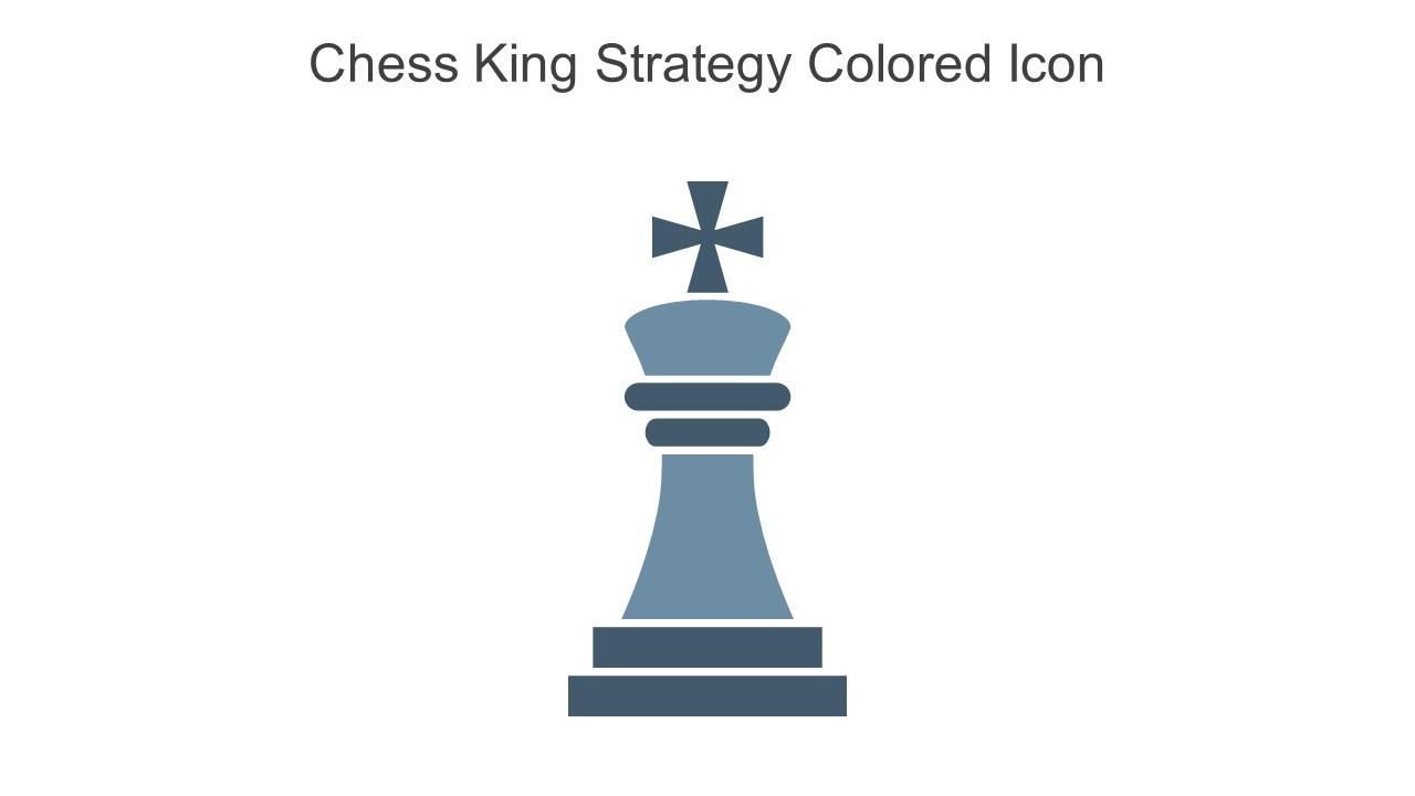 Chess King Strategy Colored Icon In Powerpoint Pptx Png And Editable Eps Format